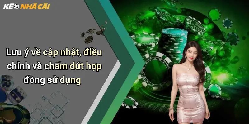 Lưu ý về cập nhật, điều chỉnh và chấm dứt hợp đồng sử dụng