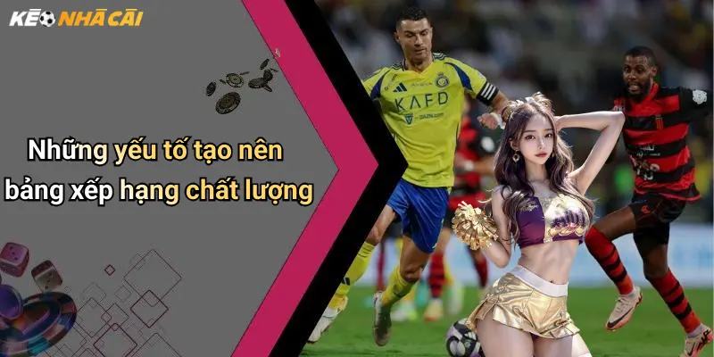 Những yếu tố tạo nên bảng xếp hạng chất lượng