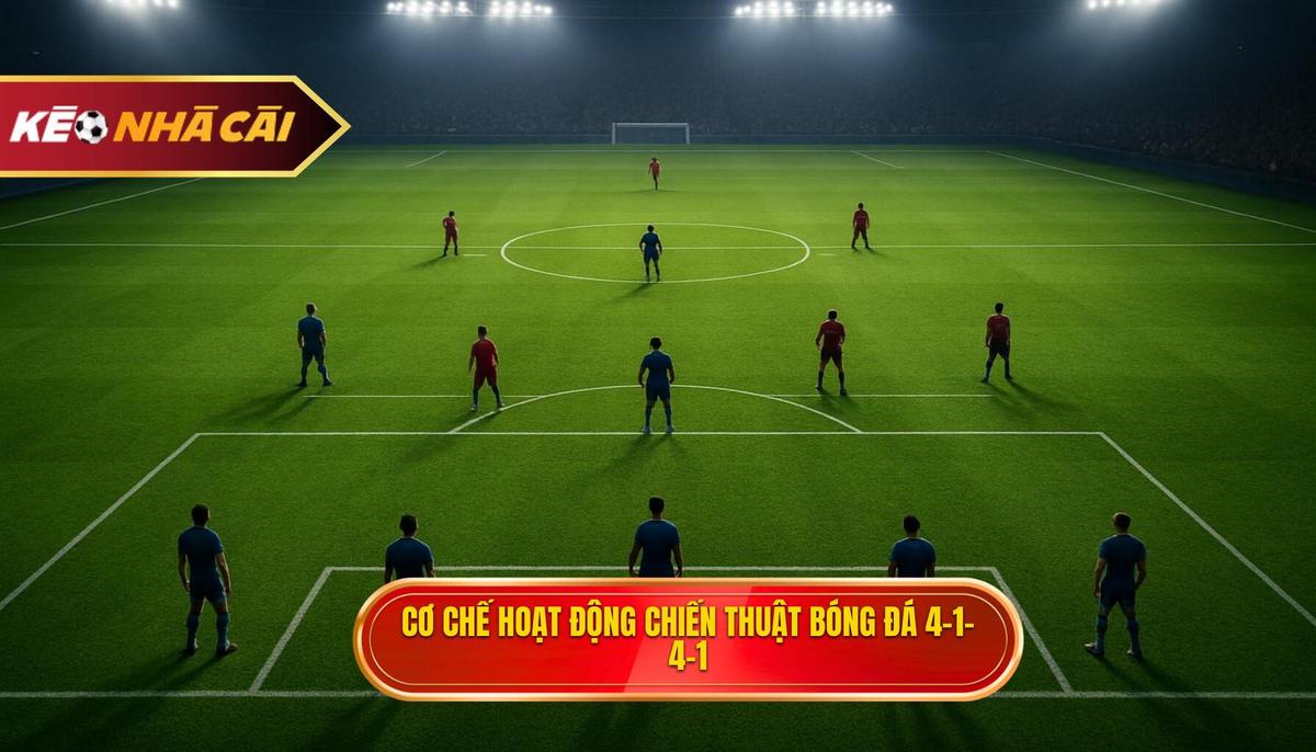 Cơ chế hoạt động của Chiến thuật bóng đá 4-1-4-1 phòng ngự