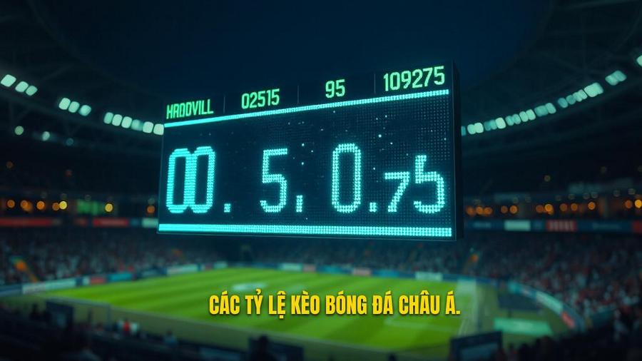 Các tỷ lệ phổ biến trong Kèo bóng đá Châu Á