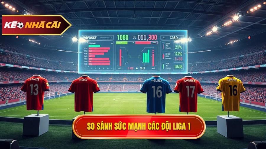 Bảng so sánh sức mạnh các đội bóng tiêu biểu tại Liga 1